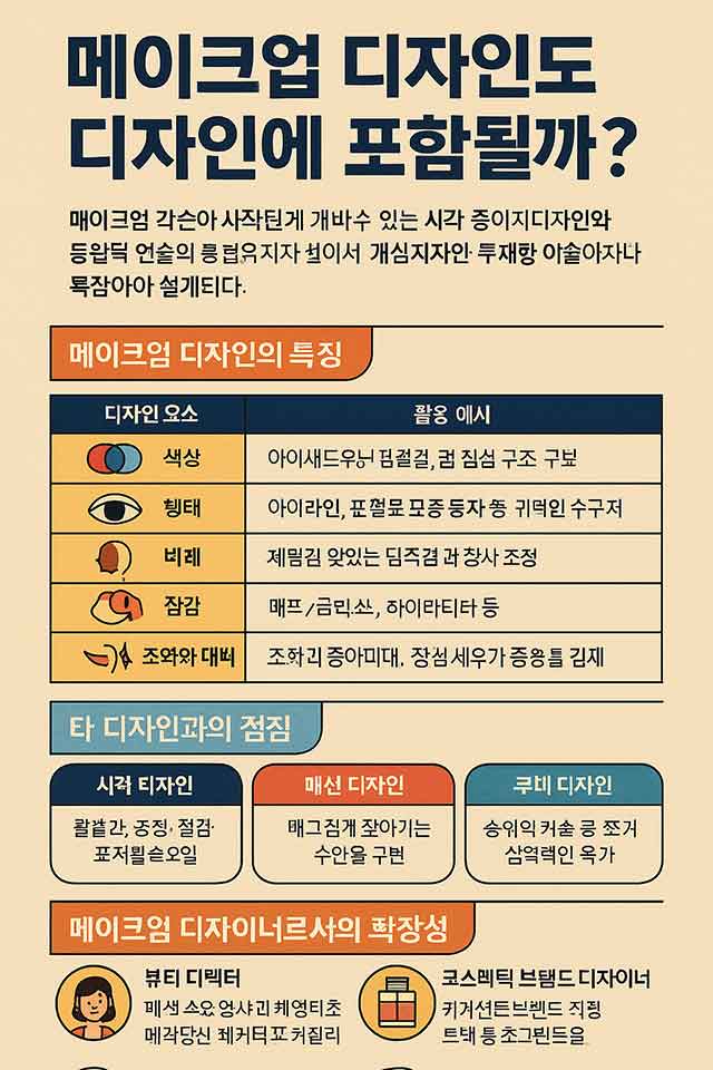 메이크업 디자인도 포함될까